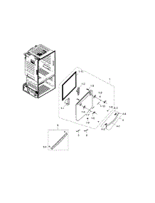 Freezer Door parts for Samsung Refrigerator RF23HTEDBSR/AA / 0000 from AppliancePartsPros.com