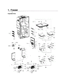 Freezer parts for Samsung Refrigerator RF23J9011SR/AA / 0007 from AppliancePartsPros.com