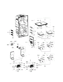 Freezer parts for Samsung Refrigerator RF23J9011SR/AA / 0006 from AppliancePartsPros.com