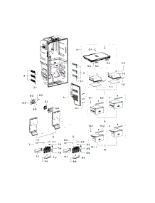 Freezer parts for Samsung Refrigerator RF23J9011SR/AA / 0001 from AppliancePartsPros.com