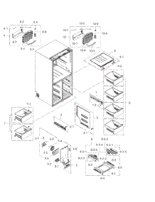 Freezer parts for Samsung Refrigerator RF24J9960S4/AA / 0002 from AppliancePartsPros.com