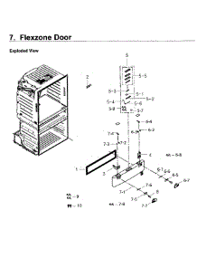 Flexzone parts for Samsung Refrigerator RF25HMEDBSG/AA / 0000 from AppliancePartsPros.com