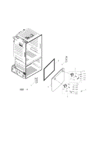 Freezer Door parts for Samsung Refrigerator RF263BEAESG/AA / 0000 from AppliancePartsPros.com