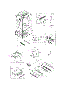 Freezer parts for Samsung Refrigerator RF263BEAESG/AA / 0001 from AppliancePartsPros.com