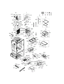 Refrigerator parts for Samsung Refrigerator RF263TEAEBC/AA / 0000 from AppliancePartsPros.com