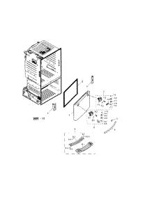 Freezer Door parts for Samsung Refrigerator RF263TEAEBC/AA / 0000 from AppliancePartsPros.com