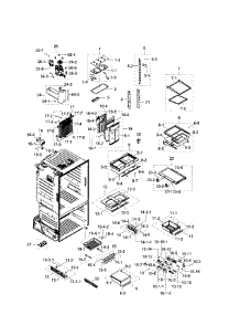 Fridge parts for Samsung Refrigerator RF263TEAEBC/AA / 0002 from AppliancePartsPros.com