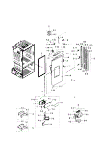 Fridge Door L parts for Samsung Refrigerator RF263TEAEBC/AA / 0002 from AppliancePartsPros.com
