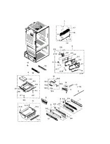 Freezer parts for Samsung Refrigerator RF263TEAEBC/AA / 0001 from AppliancePartsPros.com
