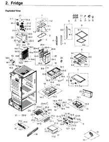 Fridge parts for Samsung Refrigerator RF263TEAESG/AA / 0001 from AppliancePartsPros.com