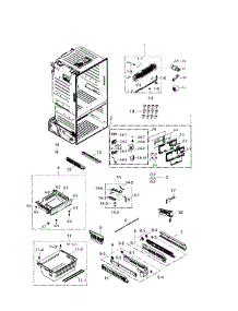 Freezer parts for Samsung Refrigerator RF263TEAESG/AA / 0000 from AppliancePartsPros.com