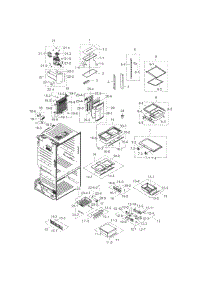 Fridge parts for Samsung Refrigerator RF263TEAESP/AA / 0000 from AppliancePartsPros.com
