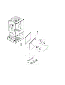 Freezer Door parts for Samsung Refrigerator RF263TEAESP/AA / 0000 from AppliancePartsPros.com
