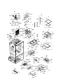 Fridge parts for Samsung Refrigerator RF263TEAESR/AA / 0001 from AppliancePartsPros.com