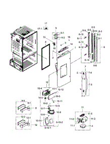 Fridge Left Door parts for Samsung Refrigerator RF263TEAESR/AA / 0001 from AppliancePartsPros.com