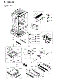 Freezer parts for Samsung Refrigerator RF263TEAEWW/AA / 0004 from AppliancePartsPros.com