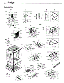 Fridge parts for Samsung Refrigerator RF263TEAEWW/AA / 0004 from AppliancePartsPros.com