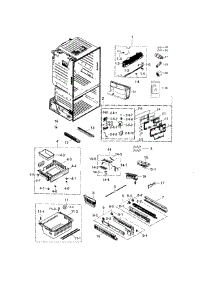 Freezer parts for Samsung Refrigerator RF263TEAEWW/AA / 0000 from AppliancePartsPros.com