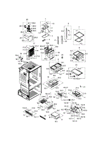 Fridge parts for Samsung Refrigerator RF263TEAEWW/AA / 0001 from AppliancePartsPros.com