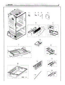 Freezer parts for Samsung Refrigerator RF26HFENDSR/AA / 0003 from AppliancePartsPros.com