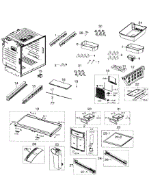 Fridge parts for Samsung Refrigerator RF26HFENDSR/AA / 0002 from AppliancePartsPros.com