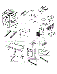 Fridge parts for Samsung Refrigerator RF26HFENDSR/AA / 0000 from AppliancePartsPros.com