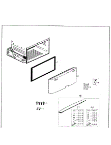 Freezer Door parts for Samsung Refrigerator RF26HFENDWW/AA / 0000 from AppliancePartsPros.com