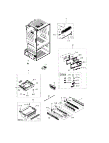 Freezer parts for Samsung Refrigerator RF26HFPNBSR/AA / 0000 from AppliancePartsPros.com