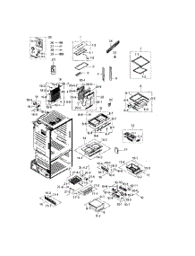 Refrigerator parts for Samsung Refrigerator RF26HFPNBSR/AA / 0000 from AppliancePartsPros.com