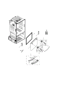 Door-Freezer parts for Samsung Refrigerator RF26HFPNBSR/AA / 0000 from AppliancePartsPros.com