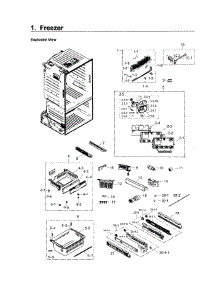 Freezer parts for Samsung Refrigerator RF26J7500BC/AA / 0000 from AppliancePartsPros.com