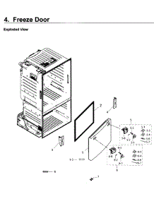 Freezer Door parts for Samsung Refrigerator RF26J7500SR/AA / 0003 from AppliancePartsPros.com
