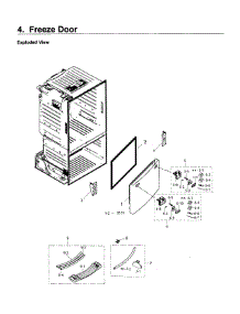 Freezer Door parts for Samsung Refrigerator RF26J7500SR/AA / 0002 from AppliancePartsPros.com
