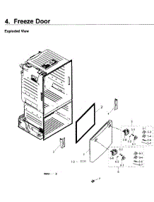 Freezer Door parts for Samsung Refrigerator RF26J7500WW/AA / 0003 from AppliancePartsPros.com