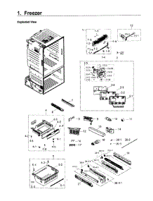 Freezer parts for Samsung Refrigerator RF26J7500WW/AA / 0001 from AppliancePartsPros.com