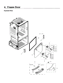 Freezer Door parts for Samsung Refrigerator RF26J7500WW/AA / 0000 from AppliancePartsPros.com