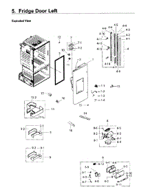 Fridge Door L parts for Samsung Refrigerator RF26J7500WW/AA / 0002 from AppliancePartsPros.com