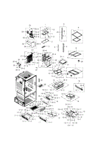 Refrigerator parts for Samsung Refrigerator RF28HDEDBSR/AA / 0000 from AppliancePartsPros.com