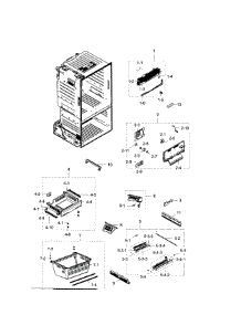Freezer parts for Samsung Refrigerator RF28HDEDBSR/AA / 0004 from AppliancePartsPros.com