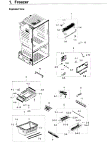 Freezer parts for Samsung Refrigerator RF28HDEDPBC/AA / 0008 from AppliancePartsPros.com