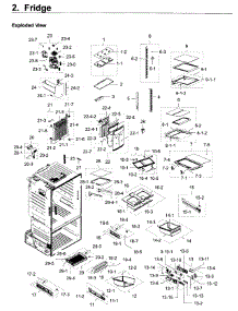 Fridge parts for Samsung Refrigerator RF28HDEDPBC/AA / 0008 from AppliancePartsPros.com