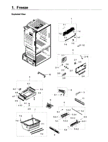 Freezer parts for Samsung Refrigerator RF28HDEDPBC/AA / 0004 from AppliancePartsPros.com