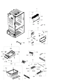 Freezer parts for Samsung Refrigerator RF28HDEDPBC/AA / 0002 from AppliancePartsPros.com