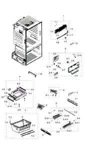 Freezer parts for Samsung Refrigerator RF28HDEDPBC/AA / 0000 from AppliancePartsPros.com