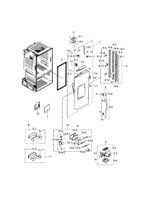 Refrigerator Door L parts for Samsung Refrigerator RF28HDEDTSR/AA / 0000 from AppliancePartsPros.com