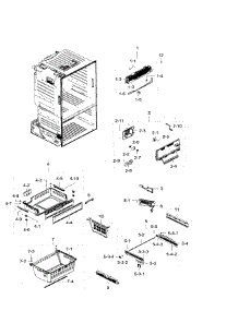 Freezer parts for Samsung Refrigerator RF28HFEDBWW/AA / 0004 from AppliancePartsPros.com