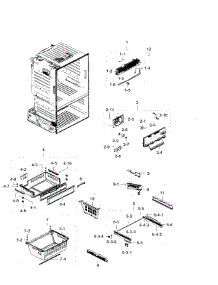 Frezer parts for Samsung Refrigerator RF28HFEDBWW/AA / 0005 from AppliancePartsPros.com