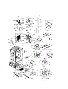 Frdige parts for Samsung Refrigerator RF28HFEDBWW/AA / 0000 from AppliancePartsPros.com