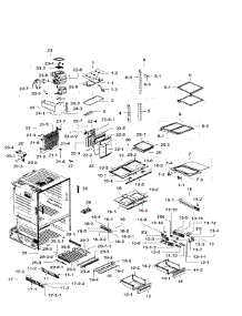 Fridge parts for Samsung Refrigerator RF28HFEDTBC/AA / 0006 from AppliancePartsPros.com