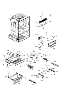 Freezer parts for Samsung Refrigerator RF28HFEDTSR/AA / 0004 from AppliancePartsPros.com